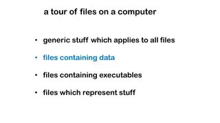 Understanding File Structures and User Accounts on Computers