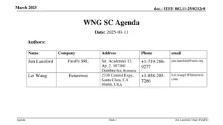 IEEE 802.11-25/0212r0 Meeting Agenda for March 2025 with Guidelines