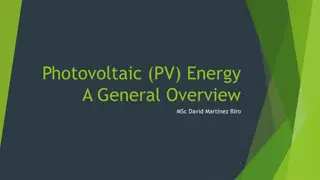 Photovoltaic Energy Overview: Systems, Advantages, and Technologies