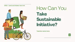 Sustainable Water Initiatives for Land and Urban Development