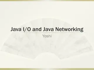 Understanding Java I/O Operations and Networking with Yoshi