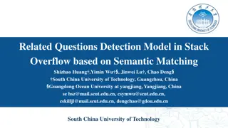 Detecting Related Questions in Stack Overflow Using Semantic Matching