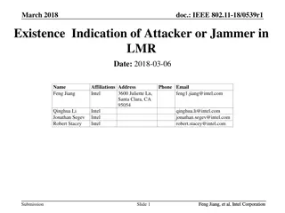 Indication of Attacker or Jammer in LMR: IEEE 802.11-18/0539r1