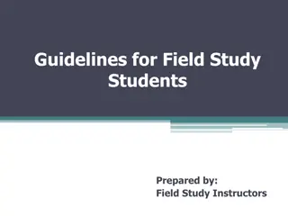 Field Study Guidelines for Experiential Learning in Teaching Profession