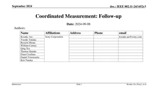 IEEE 802.11-24/1452r3 Coordinated Measurement Discussion