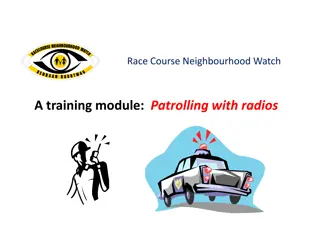 Neighbourhood Watch Training: Protecting Your Community with Radios