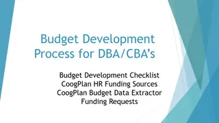 Effective DBA/CBA Budget Development Process Checklist