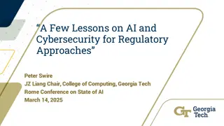 Lessons on AI and Cybersecurity for Regulatory Approaches