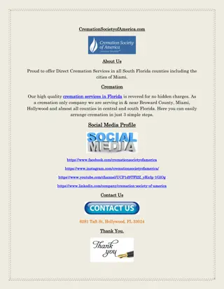 Cremation Services