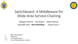 Middleware for Wide-Area Service Chaining and Application in Cloud Platforms