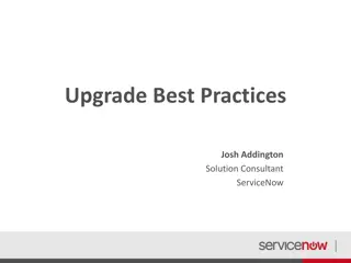 Upgrade Best Practices for ServiceNow Solution Consultants