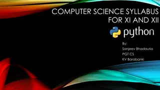 Computer Science Syllabus for Class XI & XII with Learning Outcomes
