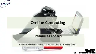 PADME General Meeting - On-line Computing Overview