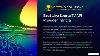 Best Live Sports TV API Provider in India