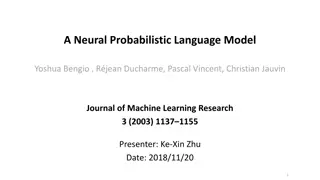 Neural Probabilistic Language Model by Yoshua Bengio