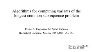 Efficient Algorithms for Longest Common Subsequence Variants