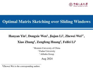 Matrix Sketching over Sliding Windows for Streaming Data Optimization