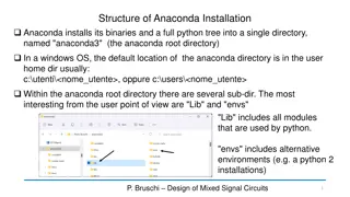 Understanding Anaconda Installation Directory Structure