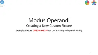 Creating New Custom Fixture for LHCb Sci-Fi Patch Panel Testing