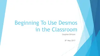 Using Desmos in the Classroom: Beginner's Guide and Activities