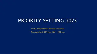 Comprehensive Planning Committee - Key Programs and Data 2021
