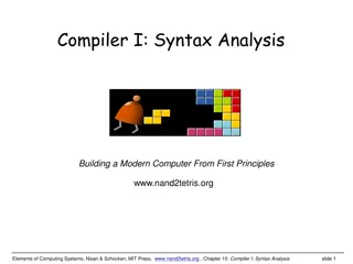 Understanding Modern Compiler Construction | Nand2Tetris Approach
