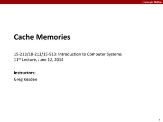 Understanding Cache Memories at Carnegie Mellon University