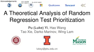 Regression Test Prioritization: Techniques and Applications