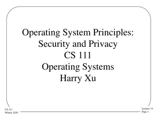 Understanding OS Security Principles in Operating Systems