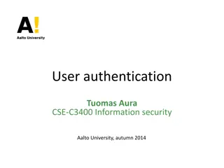 User Authentication and Password Security Insights