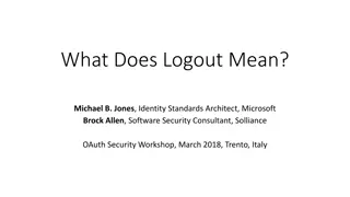 Understanding the Various Meanings and Mechanisms of Logout in Identity Systems