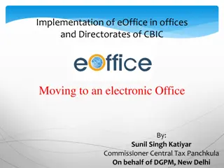 Electronic Office Implementation by Sunil Singh Katiyar