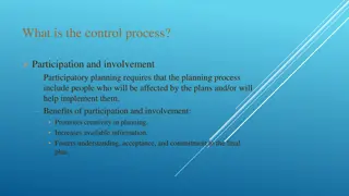 Understanding the Control Process for Effective Planning