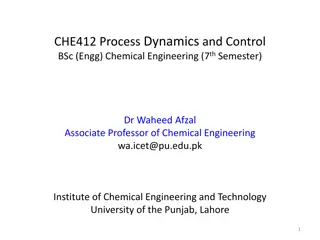 Chemical Process Dynamics and Control in BSc Chemical Engineering