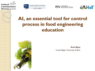 Implementing AI for Process Control in Food Engineering Education