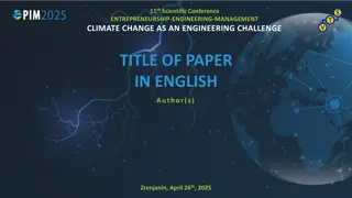 Engineering Conference on Climate Change Challenges
