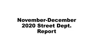 2020 Street Department Report and Maintenance Activities Overview