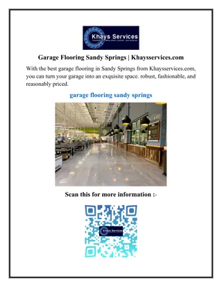 Garage Flooring Sandy Springs  Khaysservices.com
