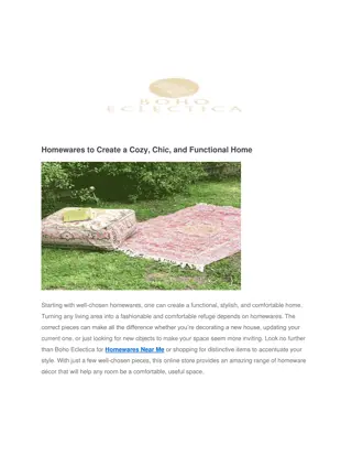 Homewares to Create a Cozy, Chic, and Functional Home