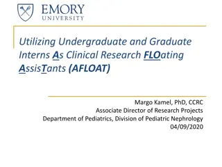 Utilizing Undergraduate and Graduate Interns in Clinical Research: AFLOAT Program Benefits