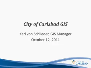 Carlsbad GIS Overview: Services, Software, and Applications