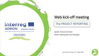 Project Reporting and Financial Management Guidelines
