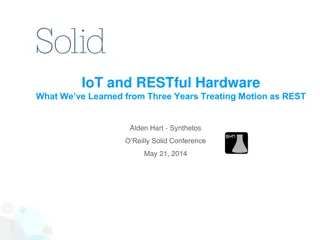 IoT and RESTful Hardware for Motion Control Insights
