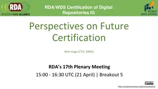 Digital Repositories Certification and Open Science Principles