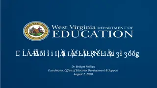 Educator Development and Support Programs at WVDE