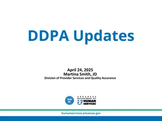 Provider Services and Quality Assurance Updates in Arkansas