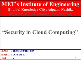 Cloud Computing Security Risks and Management