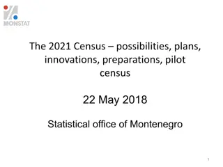 Legislation and Preparation for Census in Montenegro
