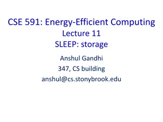 Optimizing Energy Efficiency in Computing: Storage Solutions and Strategies