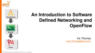 Innovating Networking with Software Defined Networking and OpenFlow